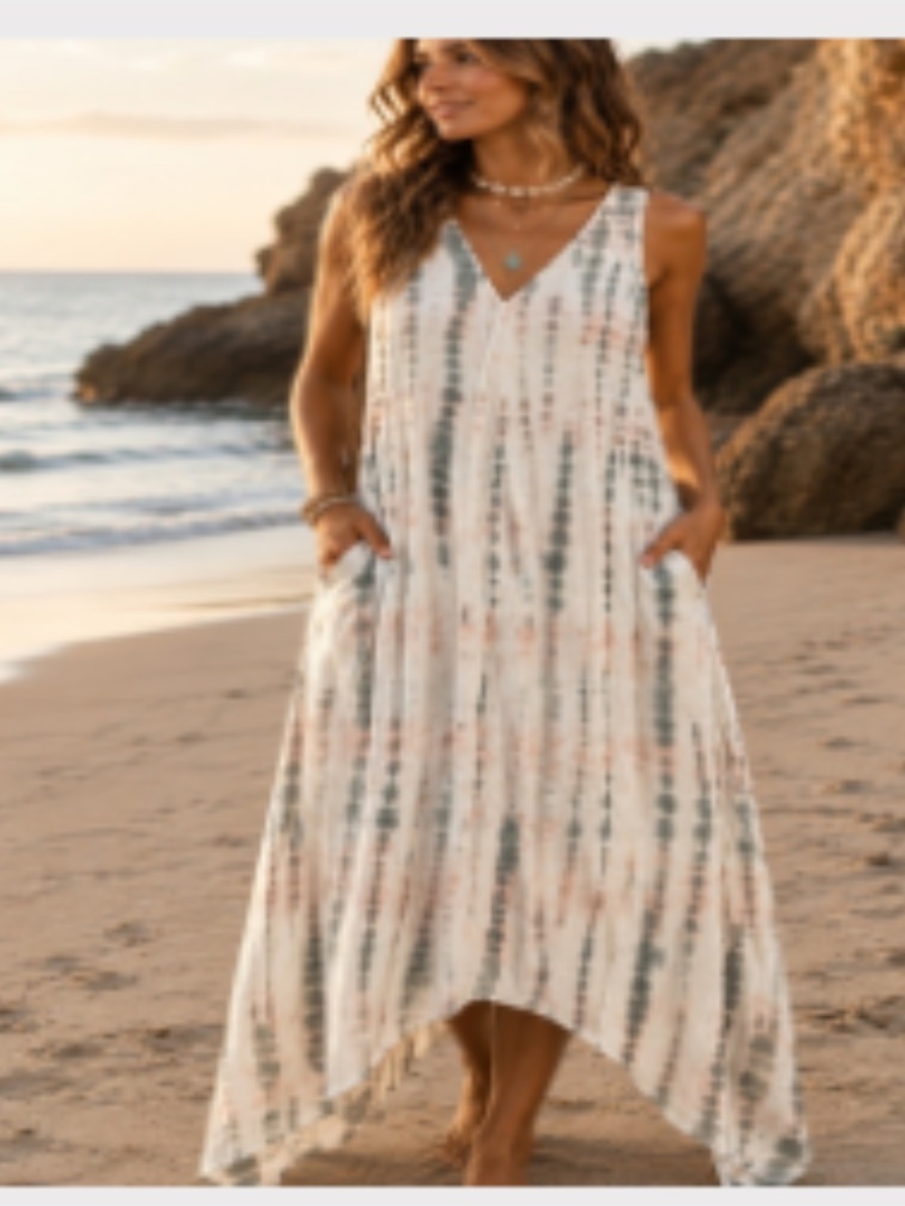 Young Fabulous & Broke Silver Jupiter Maxi Dress Size Medium Revolve - Picture 7 of 7